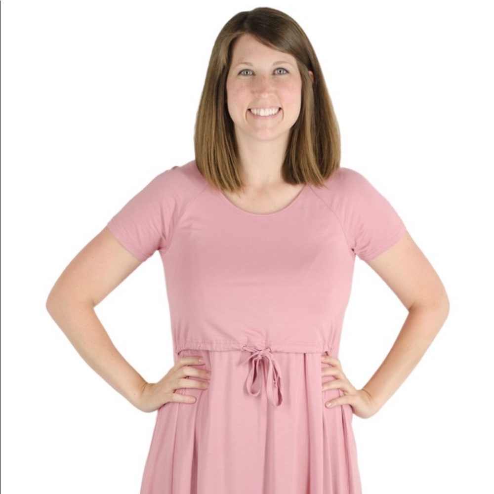 Latched Mama Drawstring T-Shirt Nursing Dress